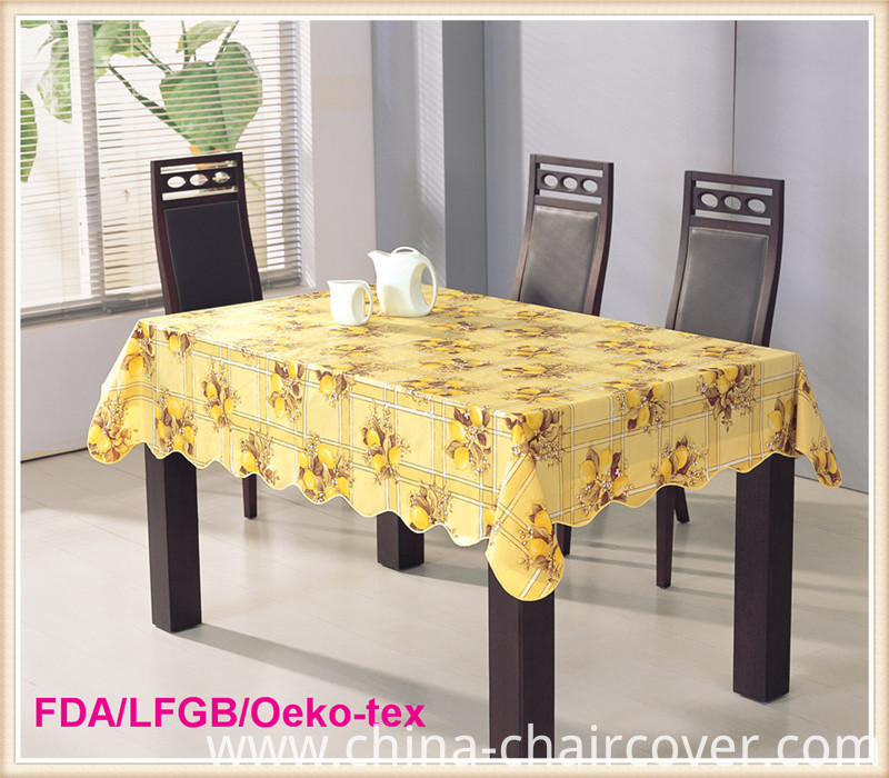 PVC Printed Tablecloth with Nonwoven Backing